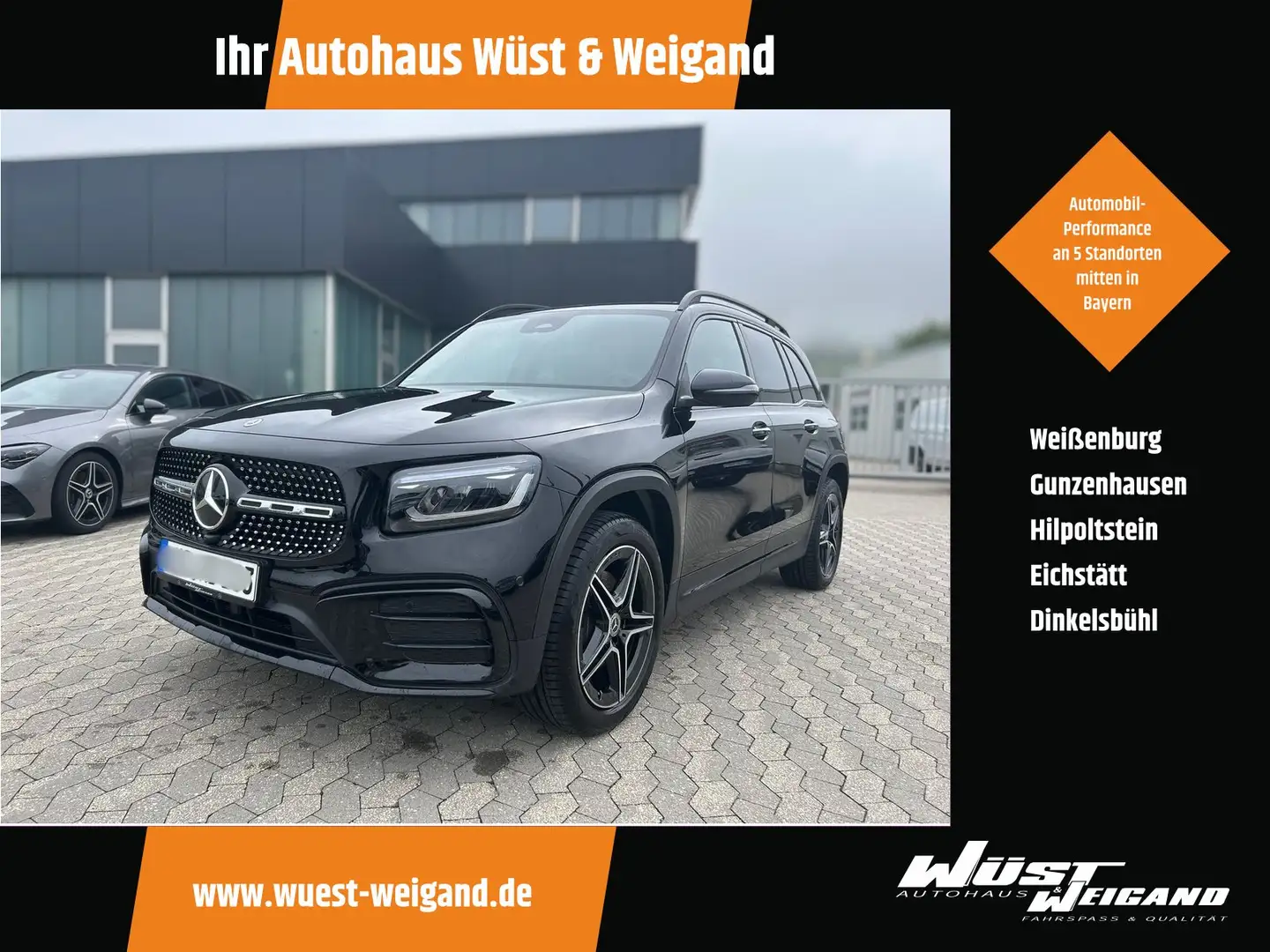Mercedes-Benz GLB 200 AMG Night AHK/Tot/7Sitz/DAB/eleHeck/Ambi Schwarz - 1