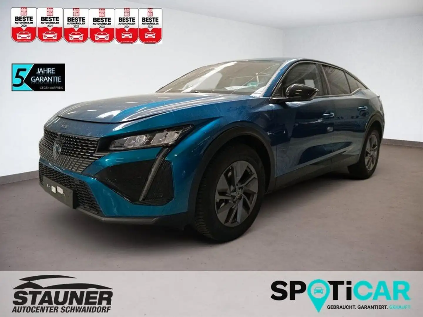 Peugeot 408 Allure PureTech 130PS AT8 *SHZ*NAVI*KEYLESS* Blau - 1