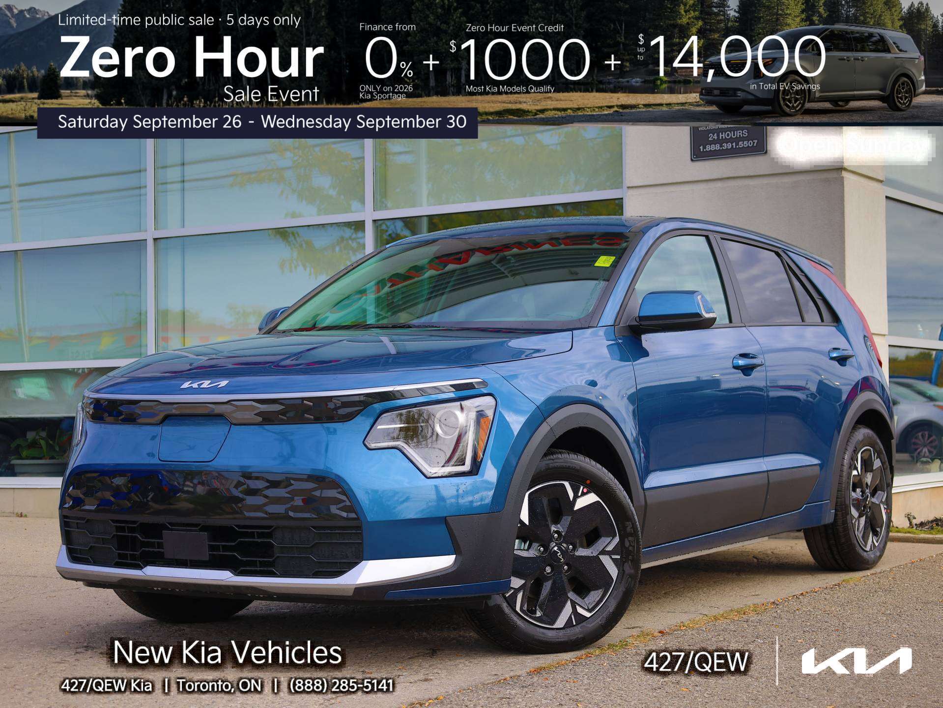 Blue 2026 Kia Niro EV SUV / Crossover Front-Wheel Drive 1-Speed Automatic