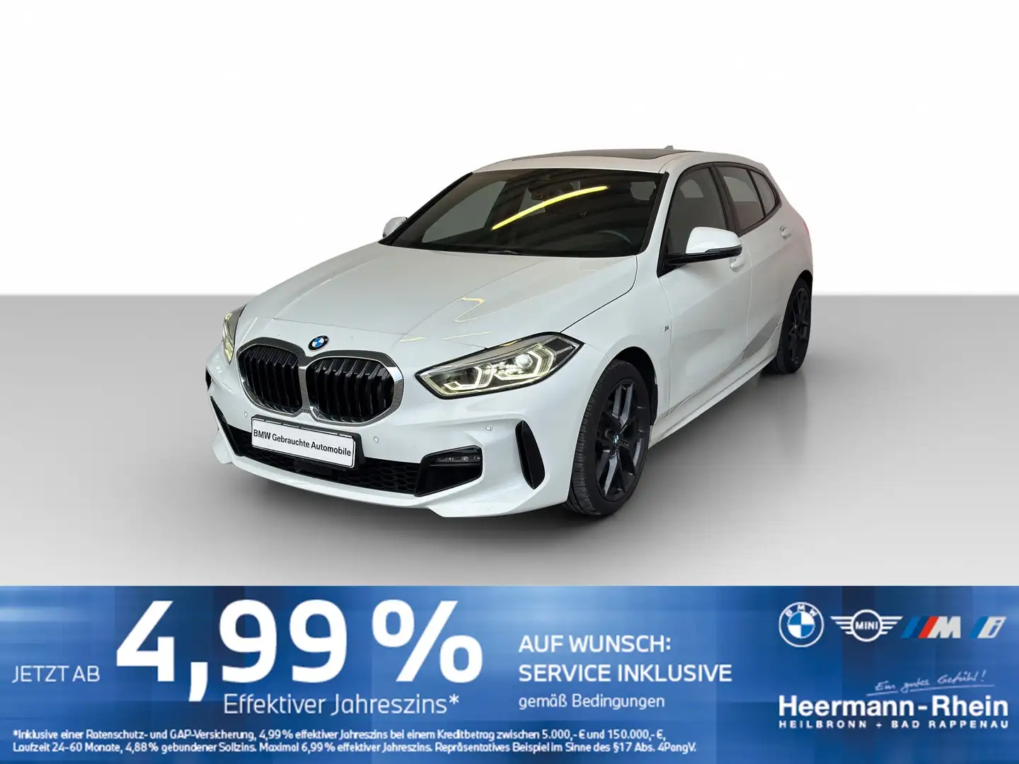 BMW 118 i 5-trg. M Sport GSD.LED.Klimaaut.PDC.SHZ.MFL Blanc - 2