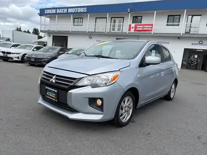 Silver 2022 Mitsubishi Mirage Hatchback Front-Wheel Drive Automatic