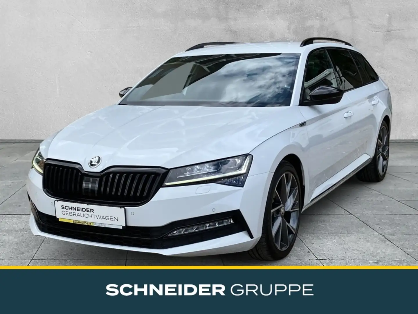 Skoda Superb 2.0 TDI DSG SPORTLINE LED+NAVI+ACC+KAMERA Wit - 1