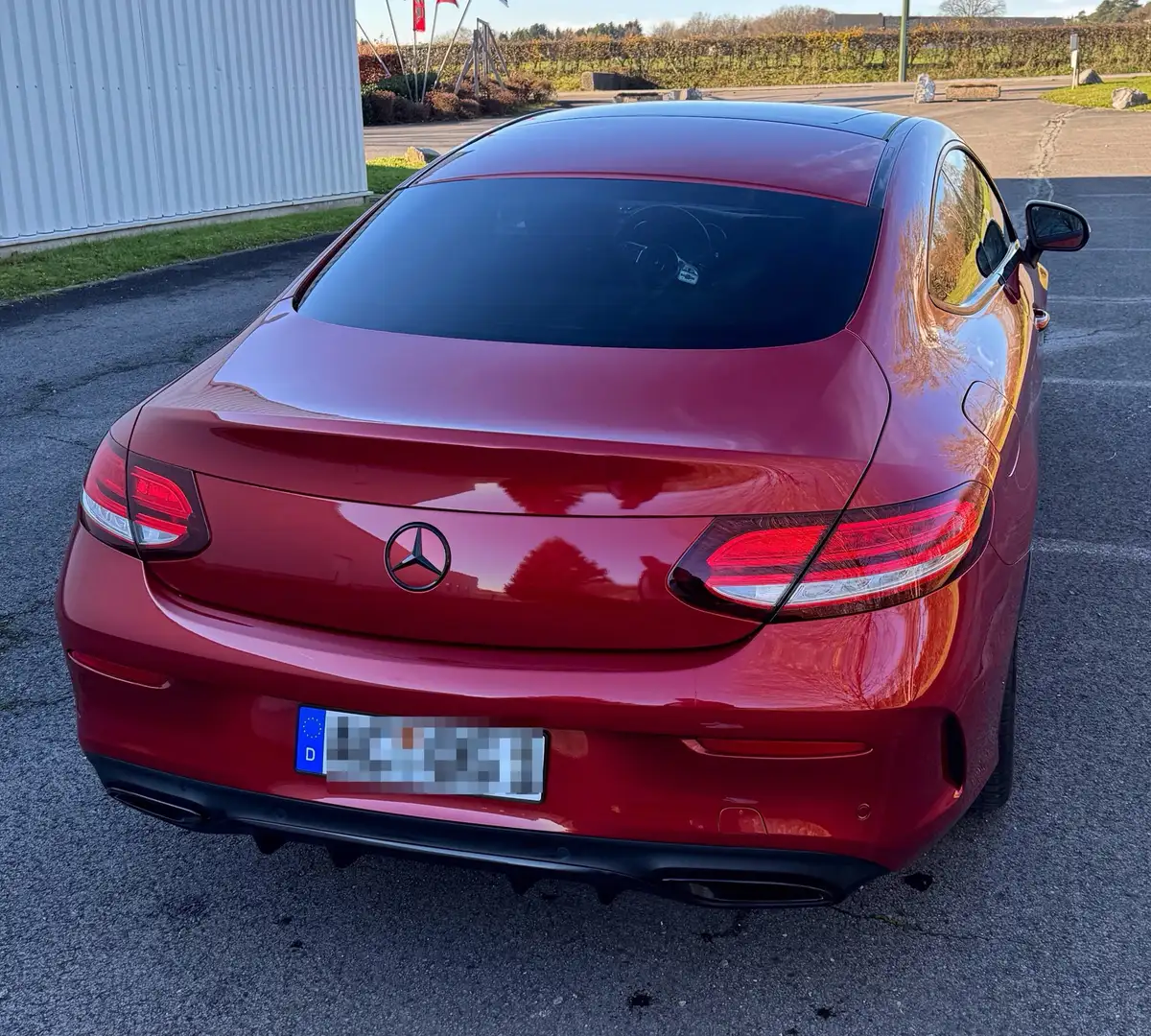 Mercedes-Benz C 300 Coupe 9G-TRONIC Comand Panorama Led Night Paket Rot - 2