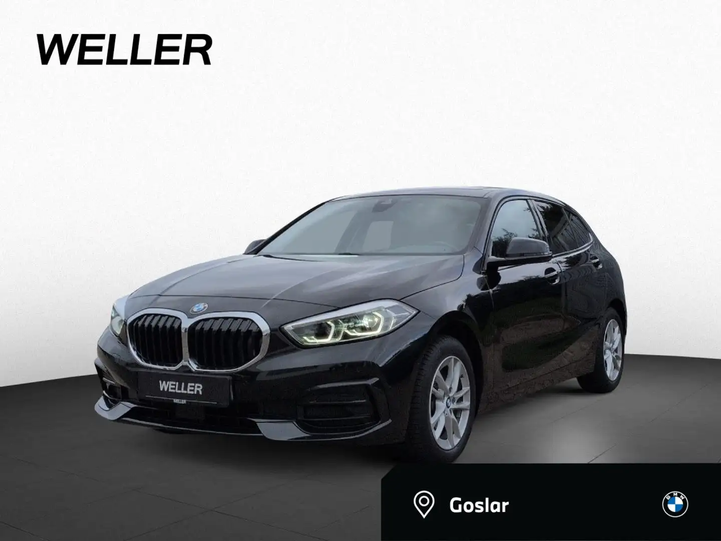 BMW 118 i Sport L. LCPr DA LED Pano MemoSitz Kam AHK Schwarz - 1