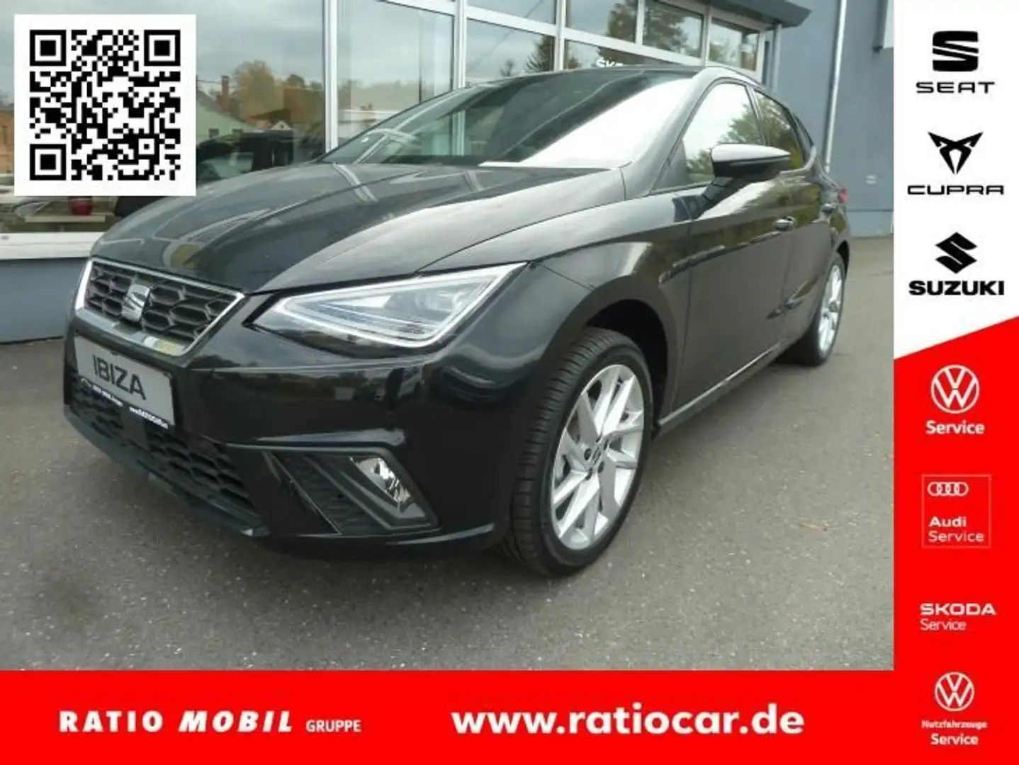 SEAT Ibiza IBIZA FR 1.0 TSI NAVI SITZHEIZ. EINPARKH. LED Schwarz - 1