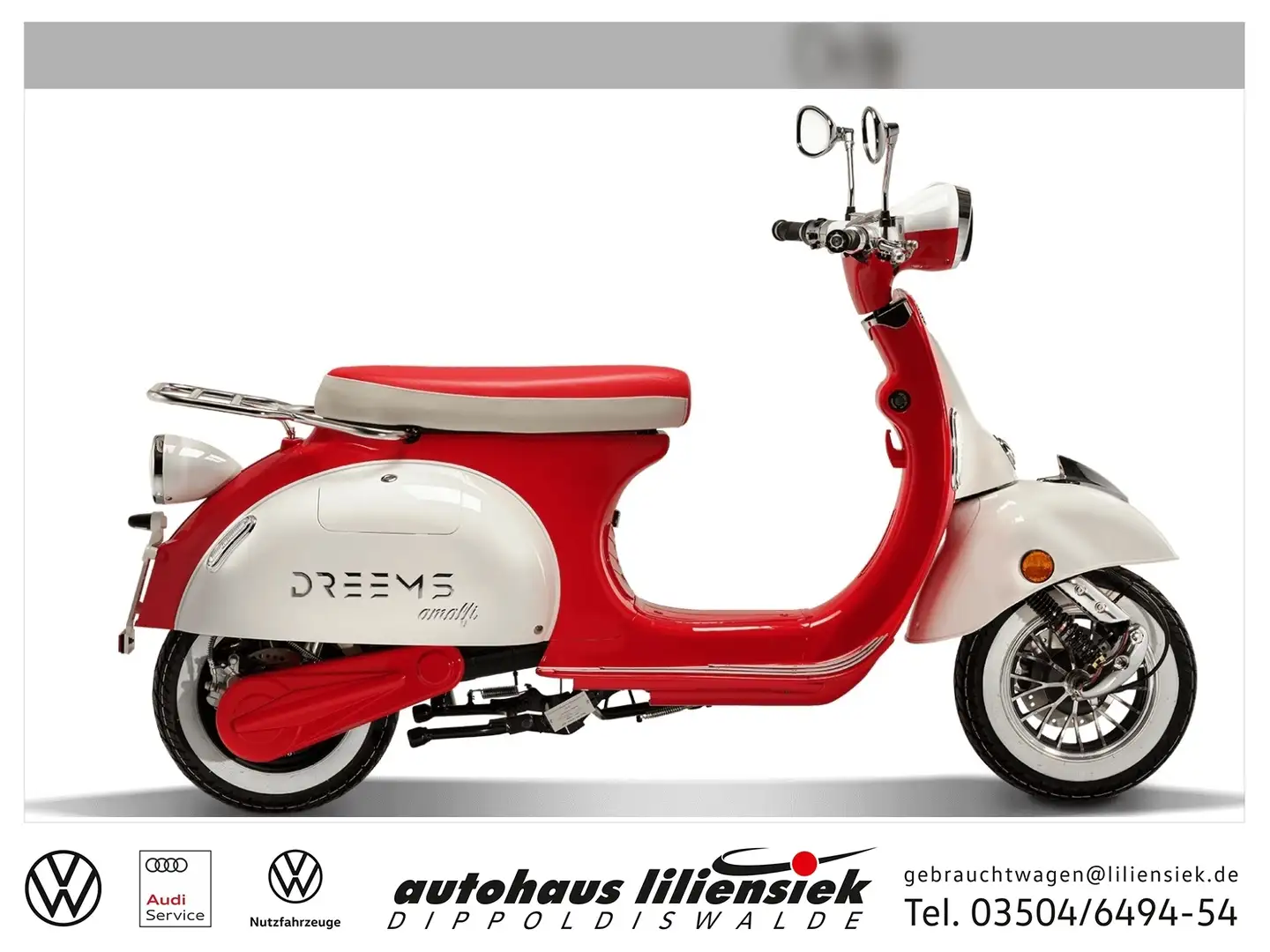 Dreems Amalfi e-Roller *Topcase* Roşu - 1
