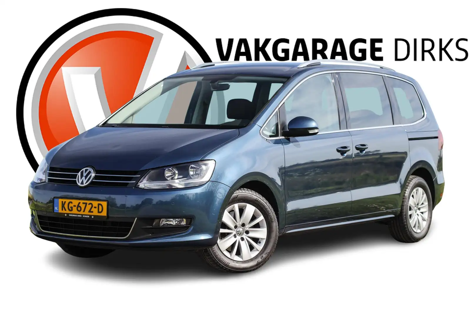 Volkswagen Sharan 1.4 TSI 150 PK 7P. Exclusive ✅ Carplay ✅ Comfort ✅ Bleu - 1