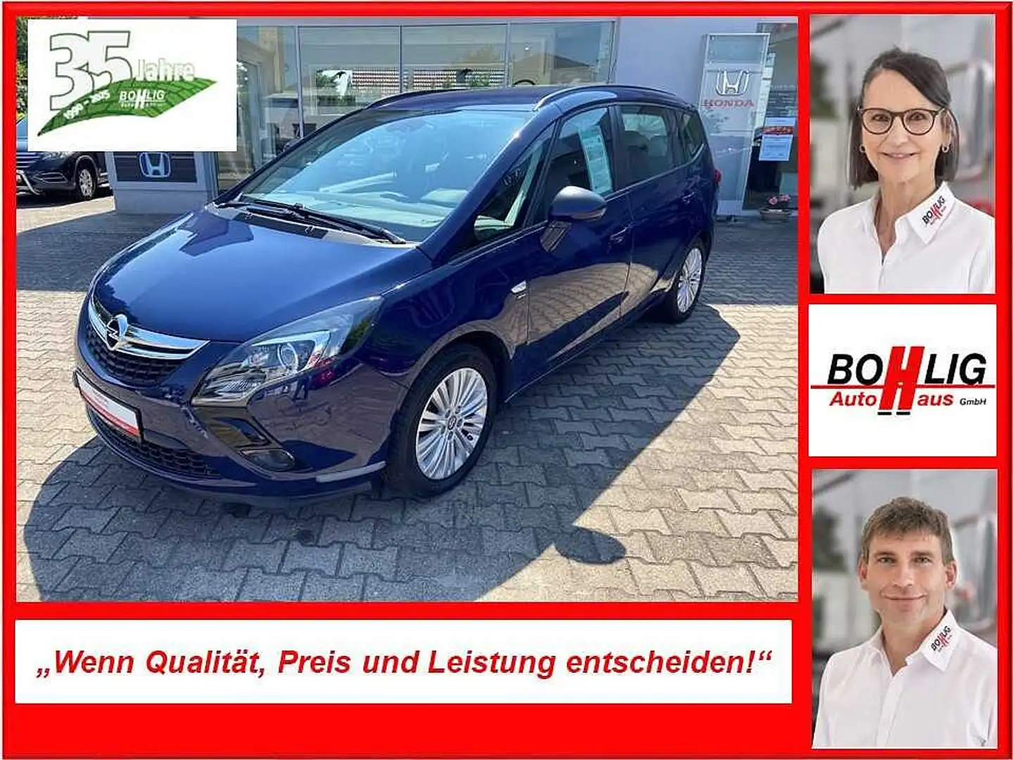 Opel Zafira Tourer 1.4 Turbo Automatik drive Синий - 1