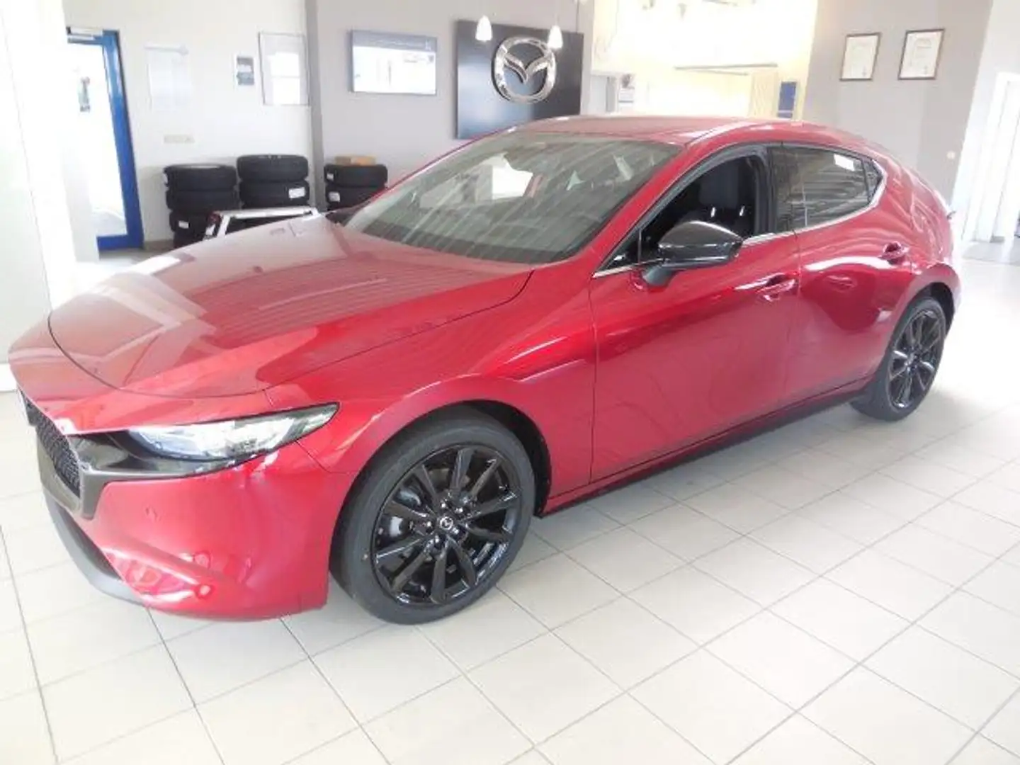 Mazda 3 2.5 e-SKYACTIV G 140PS HOMURA, Sitzheizung, MRCC, Rot - 1
