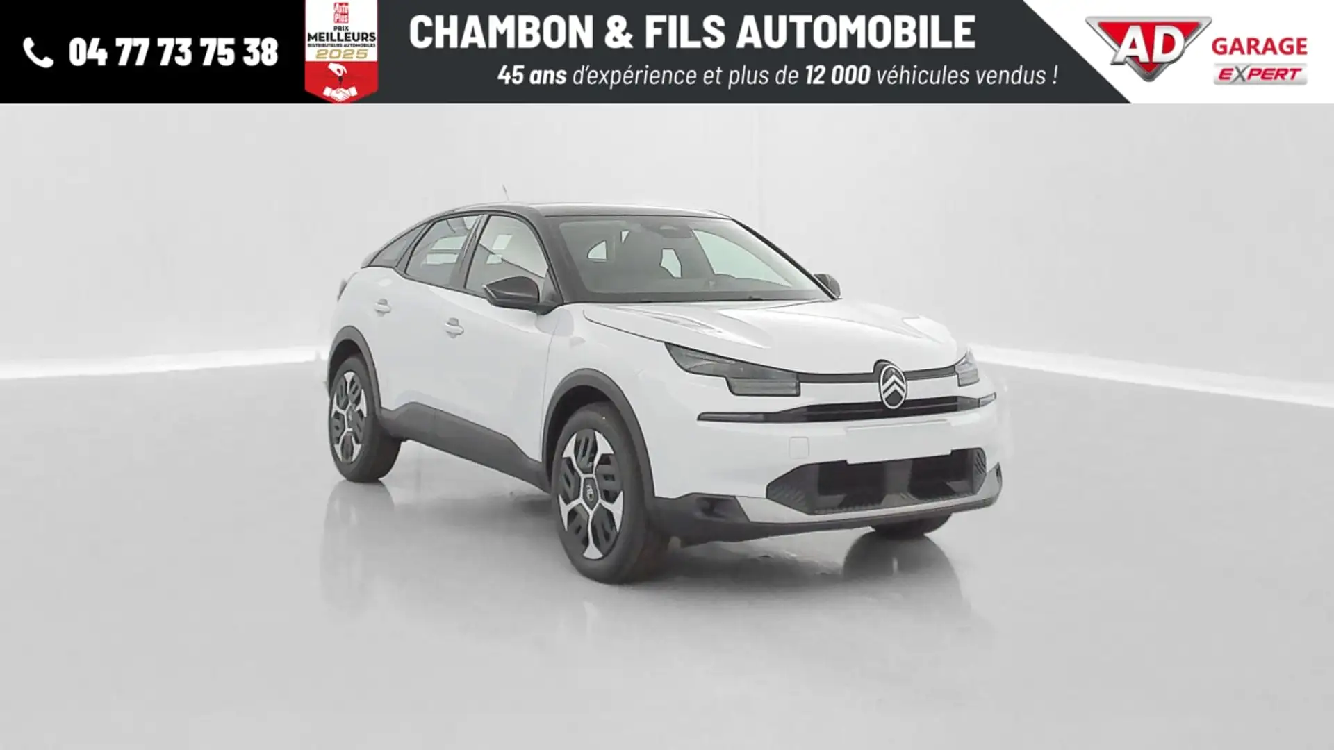 Citroen C4 1.2 Hybride 145ch Plus e-DCS6 Blanc - 1