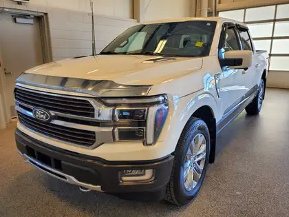 White 2024 Ford F-150 King Ranch SuperCrew 4WD Pickup Truck Four-Wheel Drive Automatic