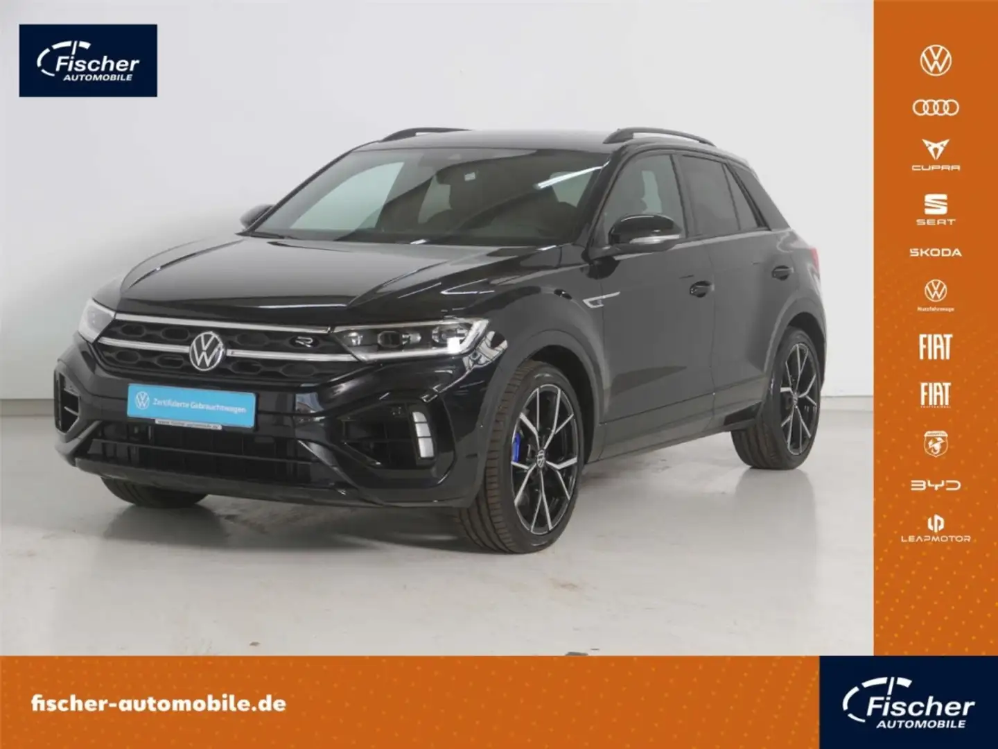 Volkswagen T-Roc 2.0 TSI 4Mot. R DSG AKRA/AHK/Matrix/NAV/SH Schwarz - 1