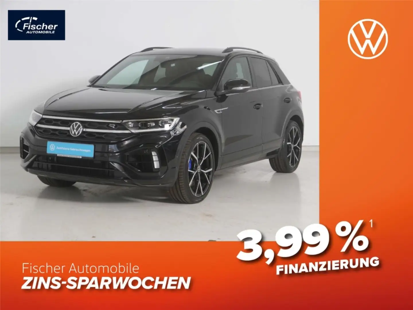 Volkswagen T-Roc 2.0 TSI 4Mot. R DSG AKRA/AHK/Matrix/NAV/SH Schwarz - 1