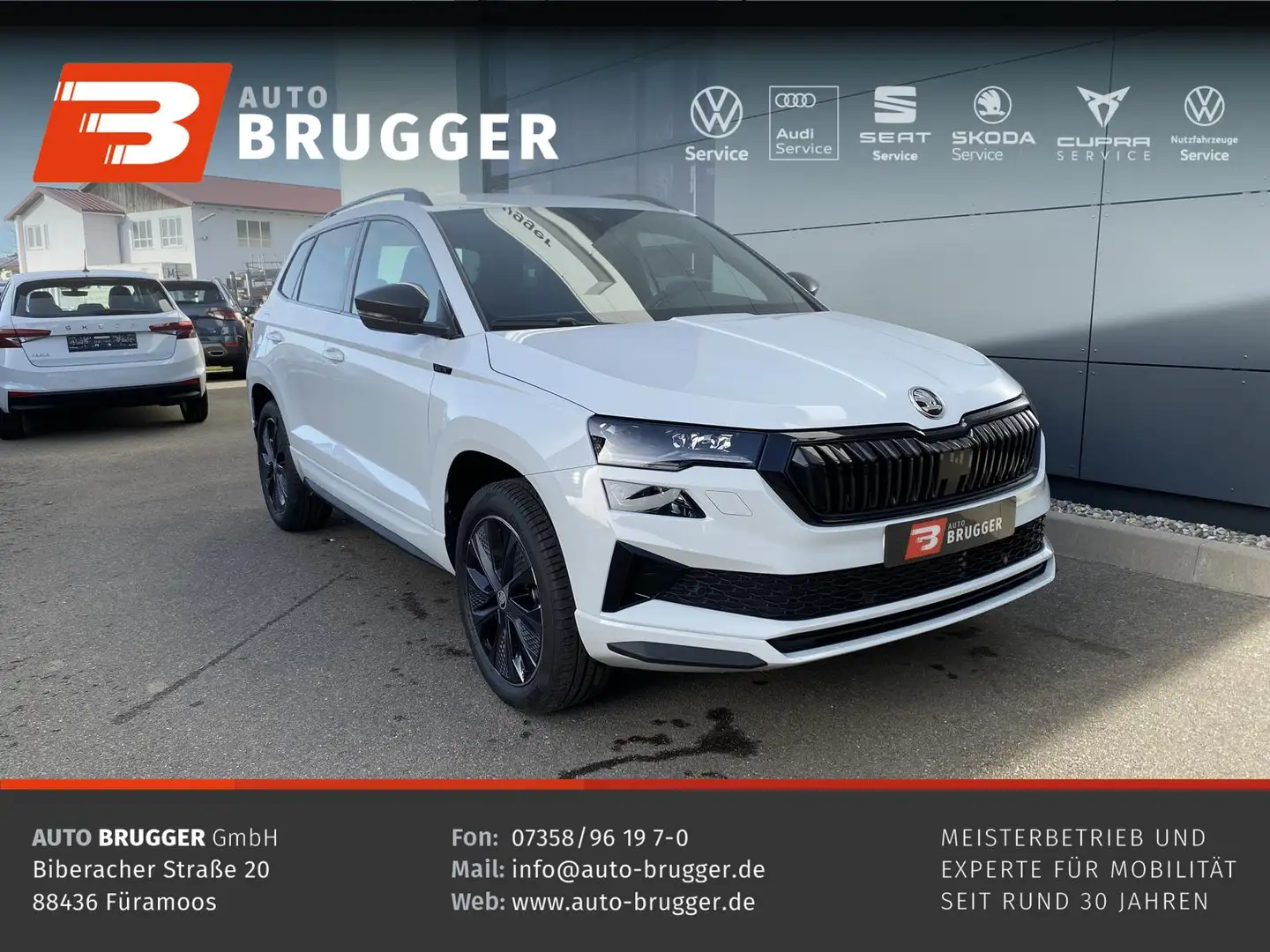Skoda Karoq 2.0 TDI DSG 4x4 Sportline RFK MATRIX AHK Blanc - 1
