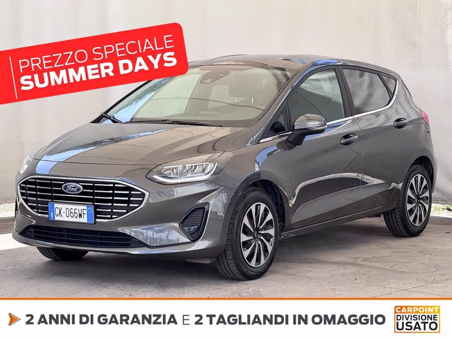 Ford Fiesta 5p 1.1 titanium 75cv Grigio - 1