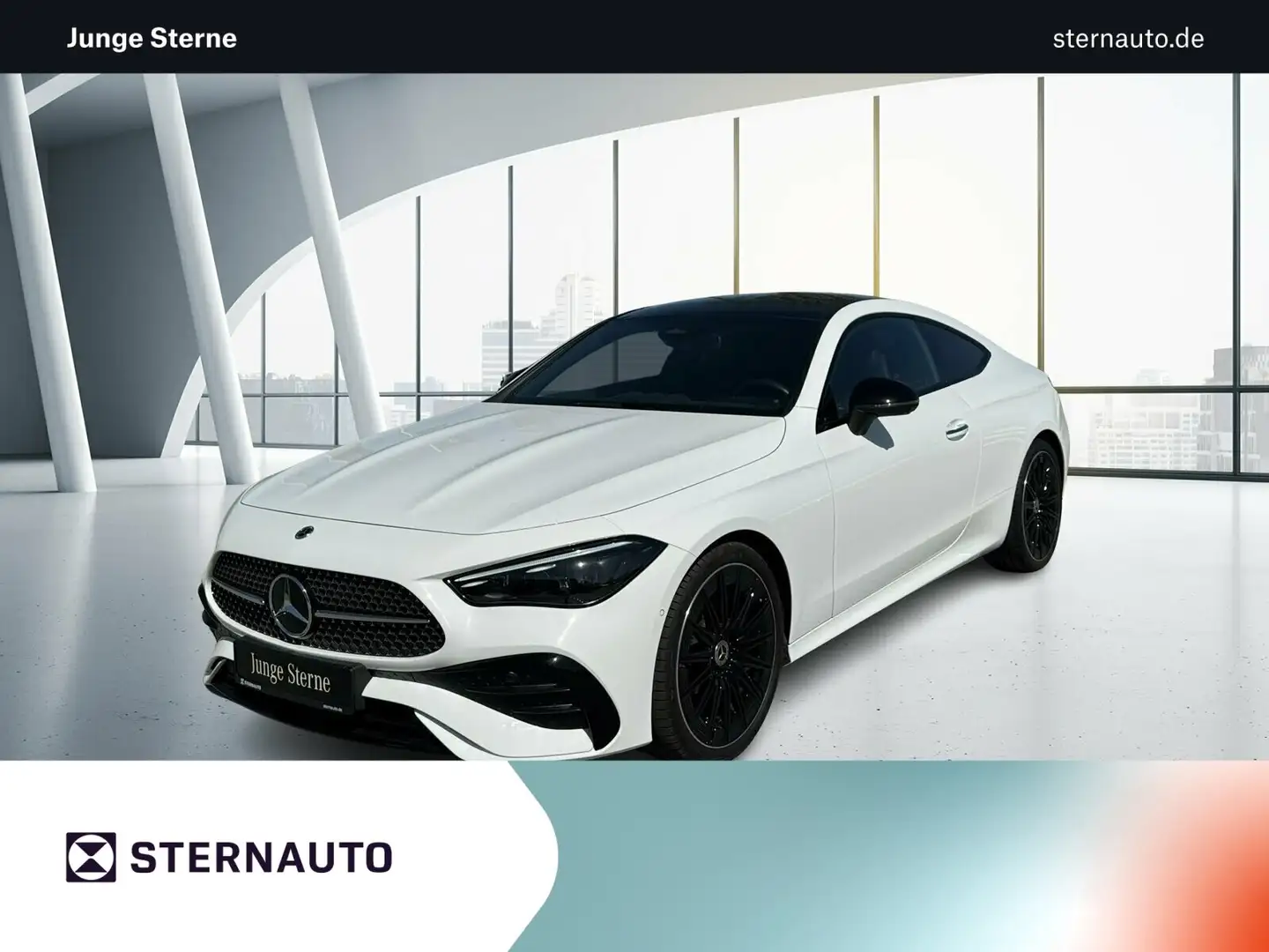 Mercedes-Benz CLE 220 CLE 220 d Coupé AMG Premium HUD Burmester Pano BC Weiß - 1