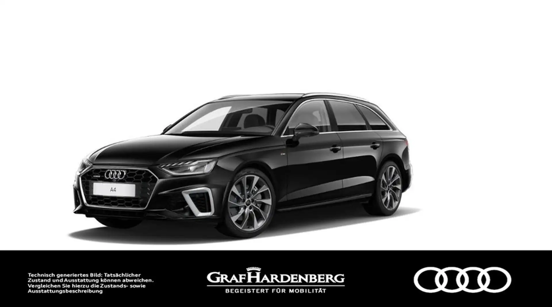 Audi A4 Avant 45 TDI quattro S line LED Navi AHK Noir - 1