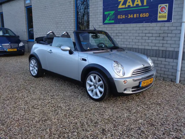 MINI Cooper Cabrio Mini 1.6 Chili 1/2 leder airco 17” velgen