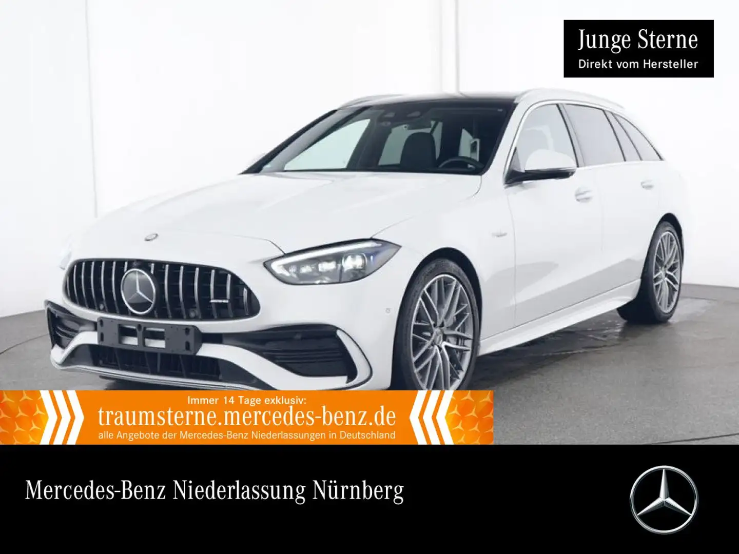 Mercedes-Benz C 43 AMG C 43 4M T-Modell PANO+360+AHK+BURMESTER+19"+9G Weiß - 1