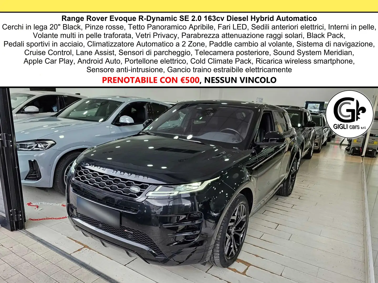 Land Rover Range Rover Evoque R Dynamic Tetto Camera C.18" ACC LED Navi RDynamic Noir - 1
