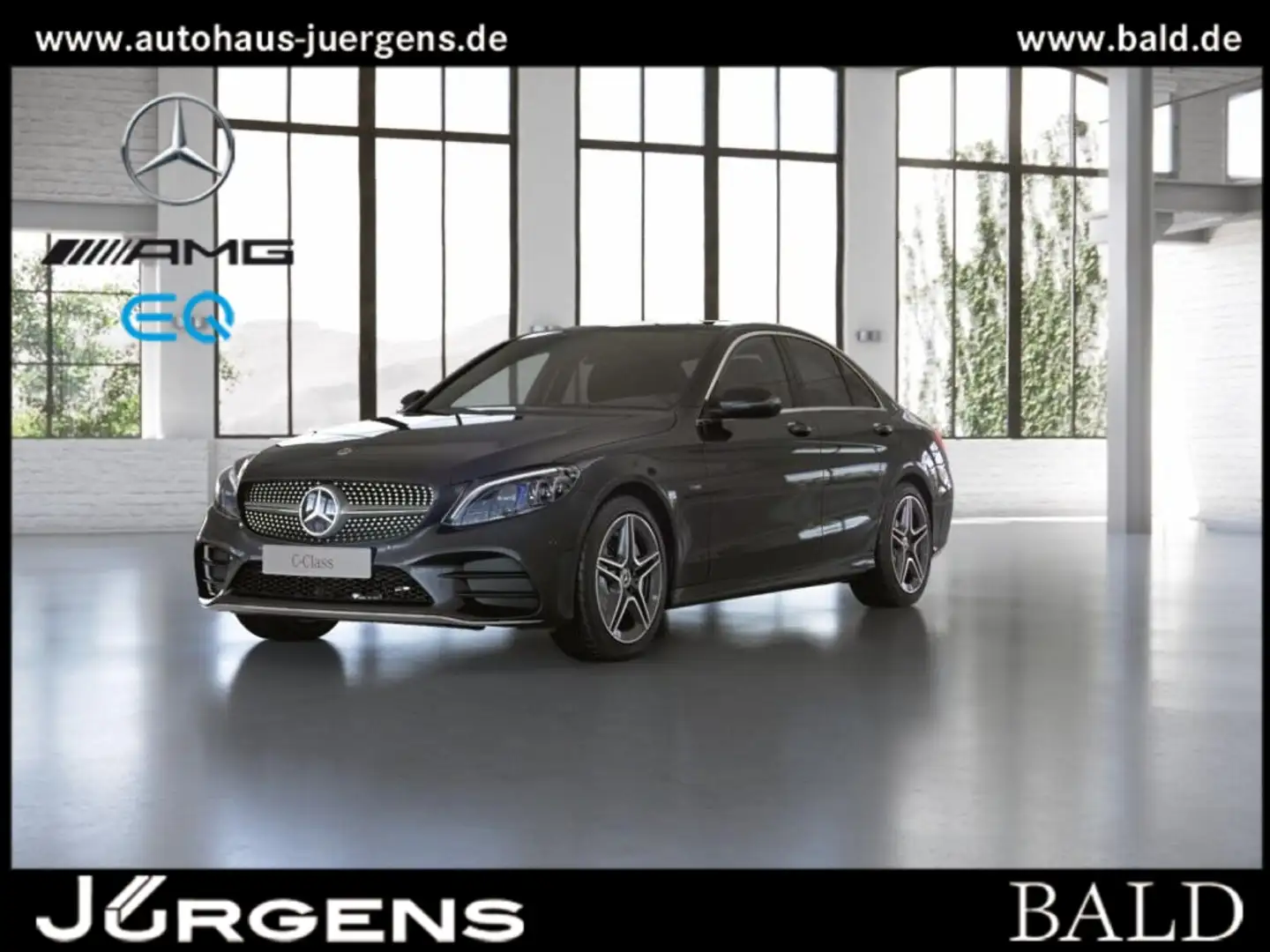 Mercedes-Benz C 300 de +AMG+Comand+Wide+Pano+Cam+MBeam+HUD+AUT Grau - 2