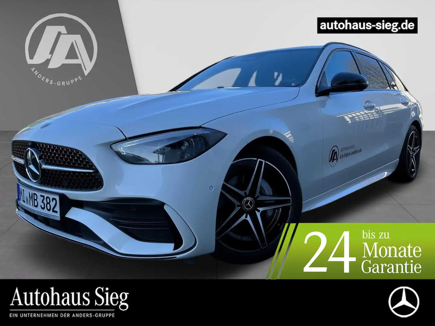 Mercedes-Benz C 200 T AMG+Night+Kamera+Digital+Memory+Totwink. Weiß - 1
