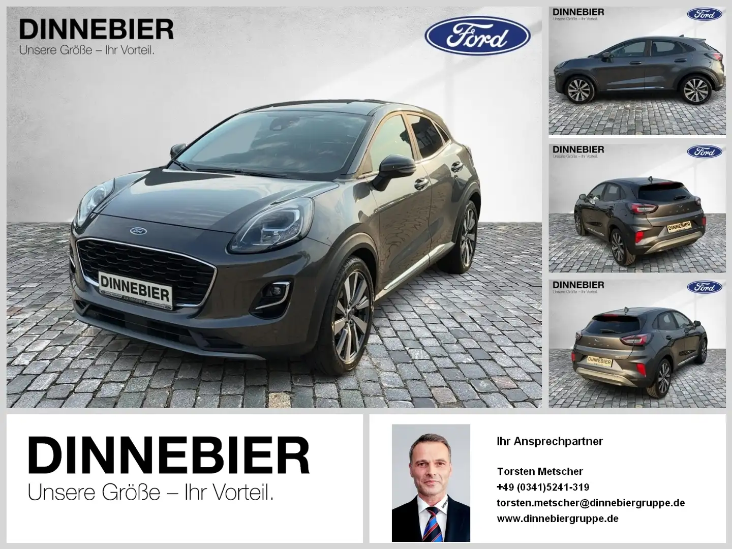 Ford Puma Titanium X LED+AHK+Kamera+Winterpaket Gris - 1