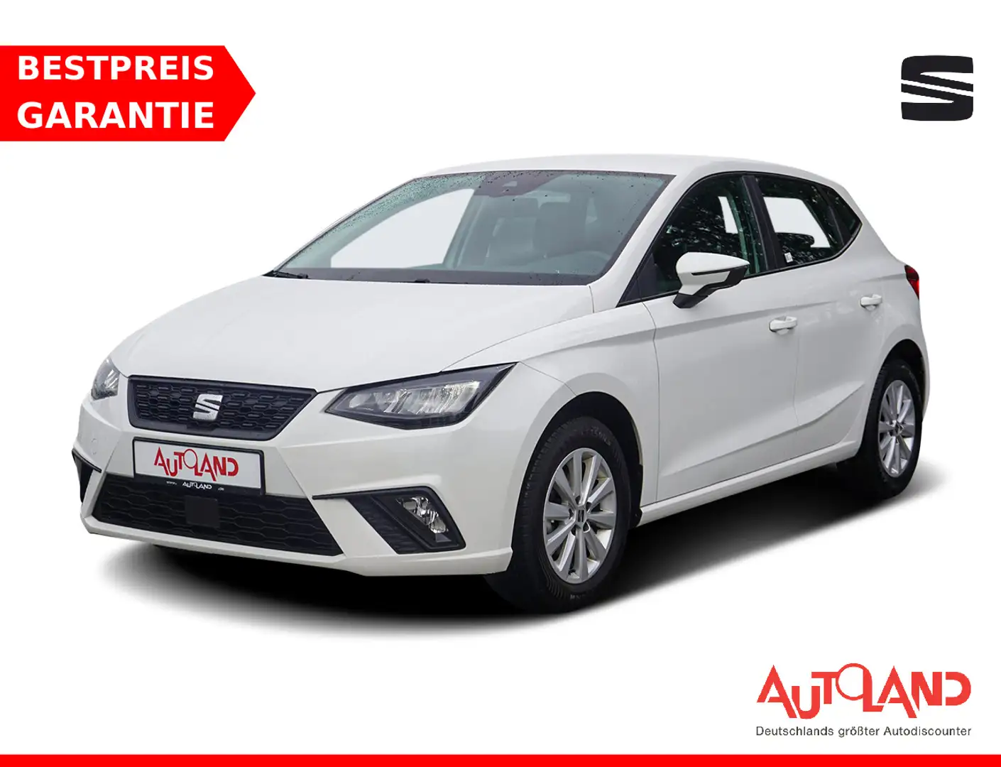 SEAT Ibiza 1.0 LED PDC DAB USB Spurhalte Klima Weiß - 1