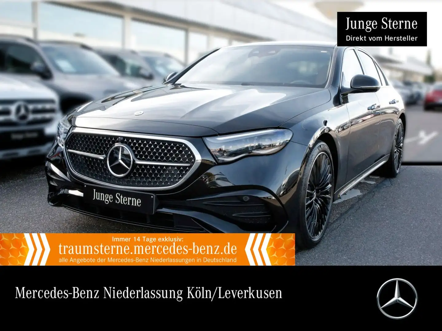 Mercedes-Benz E 400 e 4M Hybrid AMG Fahrass 360° Pano Burmester Schwarz - 1