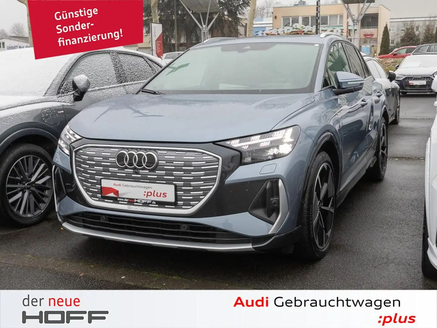 Audi Q4 e-tron 40 s line Pano HUD Matrix 20 Zoll Blau - 1