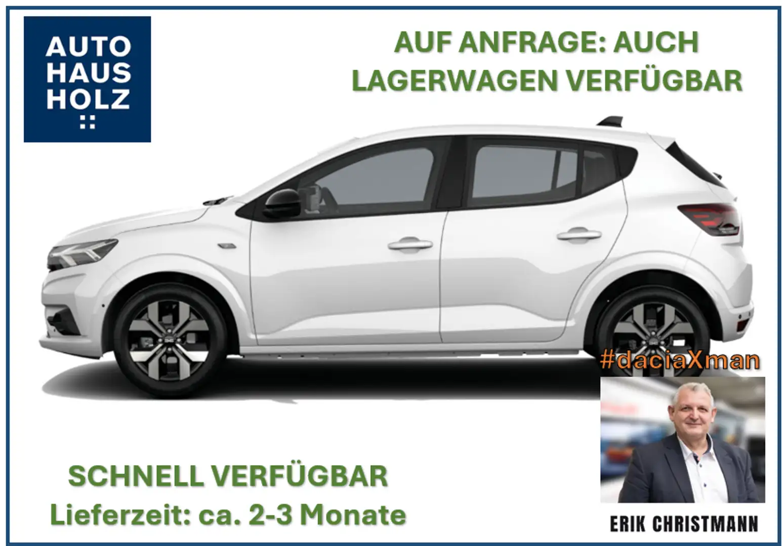 Dacia Sandero Journey+ ECO-G 100 🚀🔍inkl. Full-Service Weiß - 1