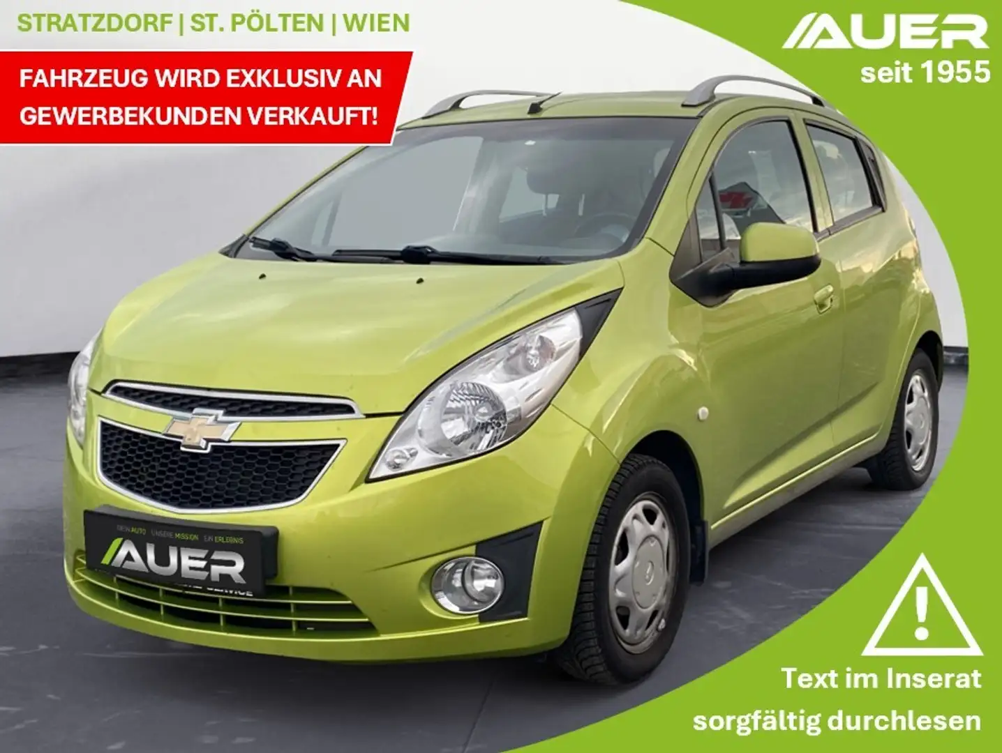 Chevrolet Spark LT 1,0 | nur B2B Grün - 1