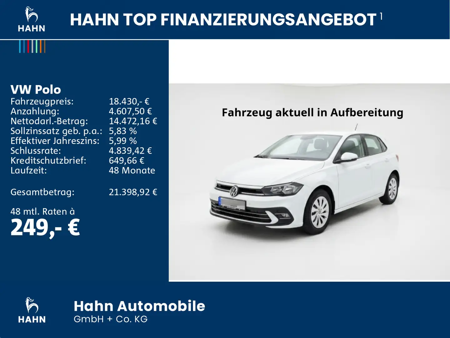 Volkswagen Polo 1.0TSI Style ACC Kam LED Navi CarConnect Weiß - 2