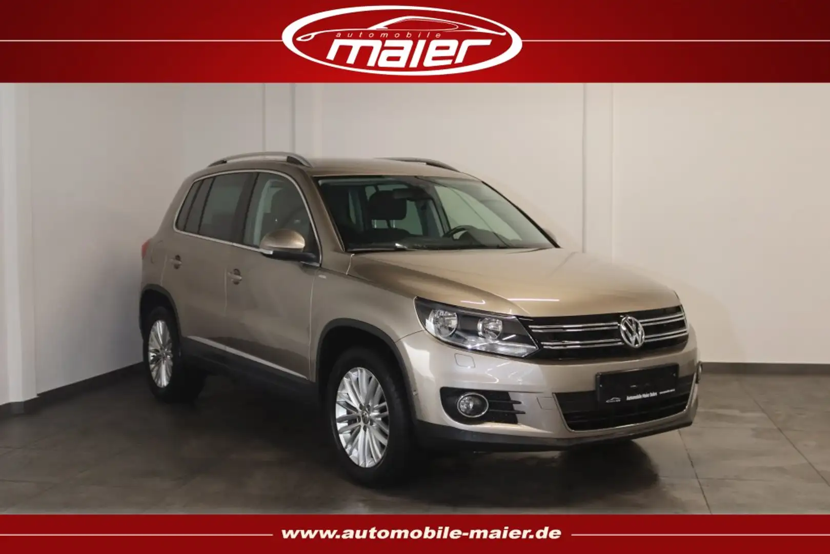 Volkswagen Tiguan 1.4 4M. Trend & Fun-Navi-Klimaa.-SHZ-PDC- Beige - 1