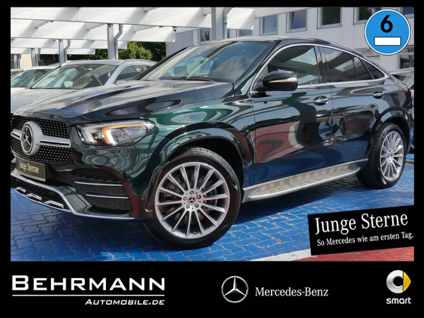 Mercedes-Benz GLE 400 GLE 400d 4M Coupé +Distronic+360°+Panorama+LED++ Zelená - 1