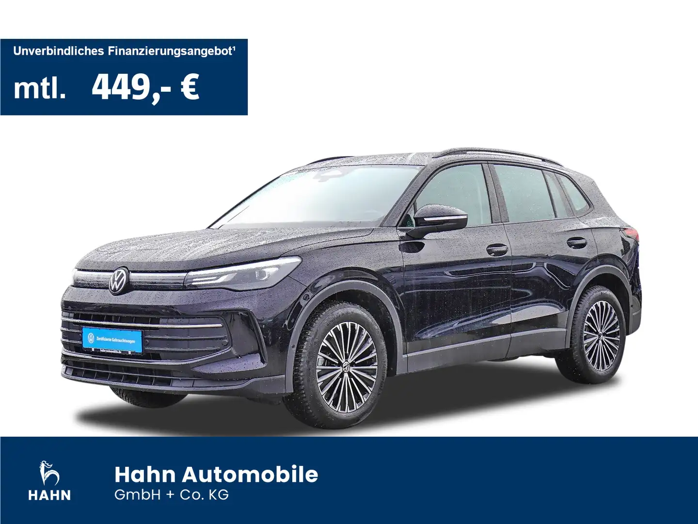 Volkswagen Tiguan 1.5eTSI DSG Life AHK Navi Cam App-Connect Zwart - 1