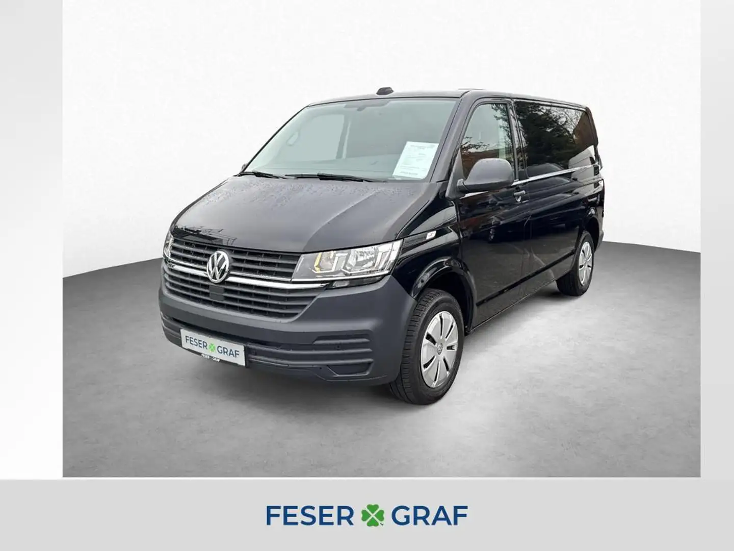 Volkswagen T6.1 Transporter Kasten 2.0 TDI 5-Gang Klima AHK Noir - 1
