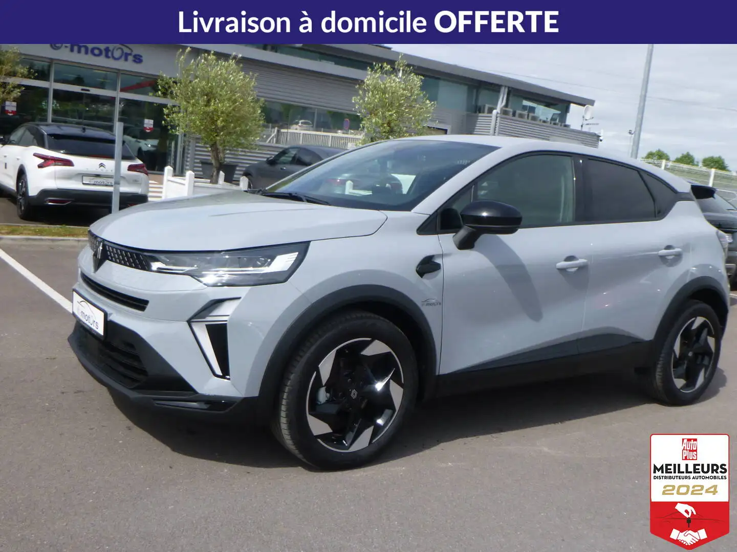 Renault Captur mild hybrid 160 EDC Techno +pack Hiver +ACC Gris - 1