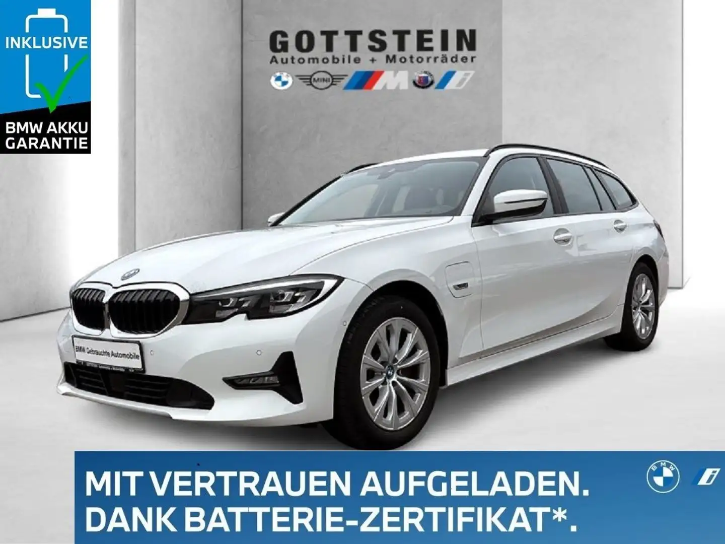 BMW 320 e Touring Aut. Advantage Weiß - 1
