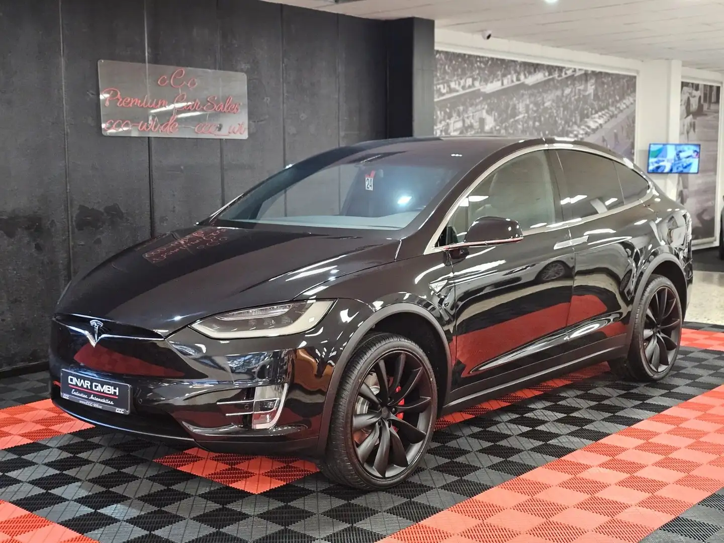 Tesla Model X P90D DUAL-MOTOR (FREE SUPERCHARGE/7'SITZ Schwarz - 1