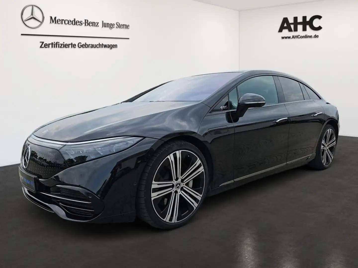 Mercedes-Benz EQS 580 4M ACC Pano Hyperscreen Massage Sitzklim Noir - 1