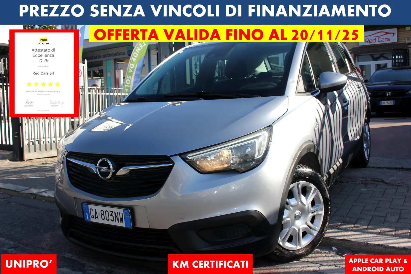 Opel Crossland X 1.2 83cv *PREZZO VERO* UNIPRO NEOPAT OK - 1