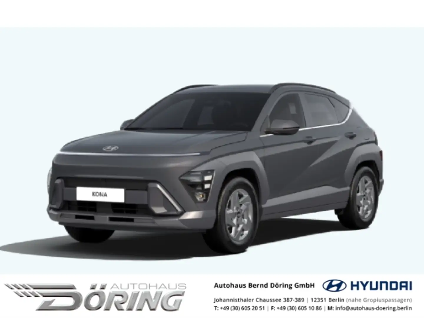 Hyundai KONA Trend 1.6 Turbo Schaltwagen 138PS elektr.Heckklapp Grau - 1