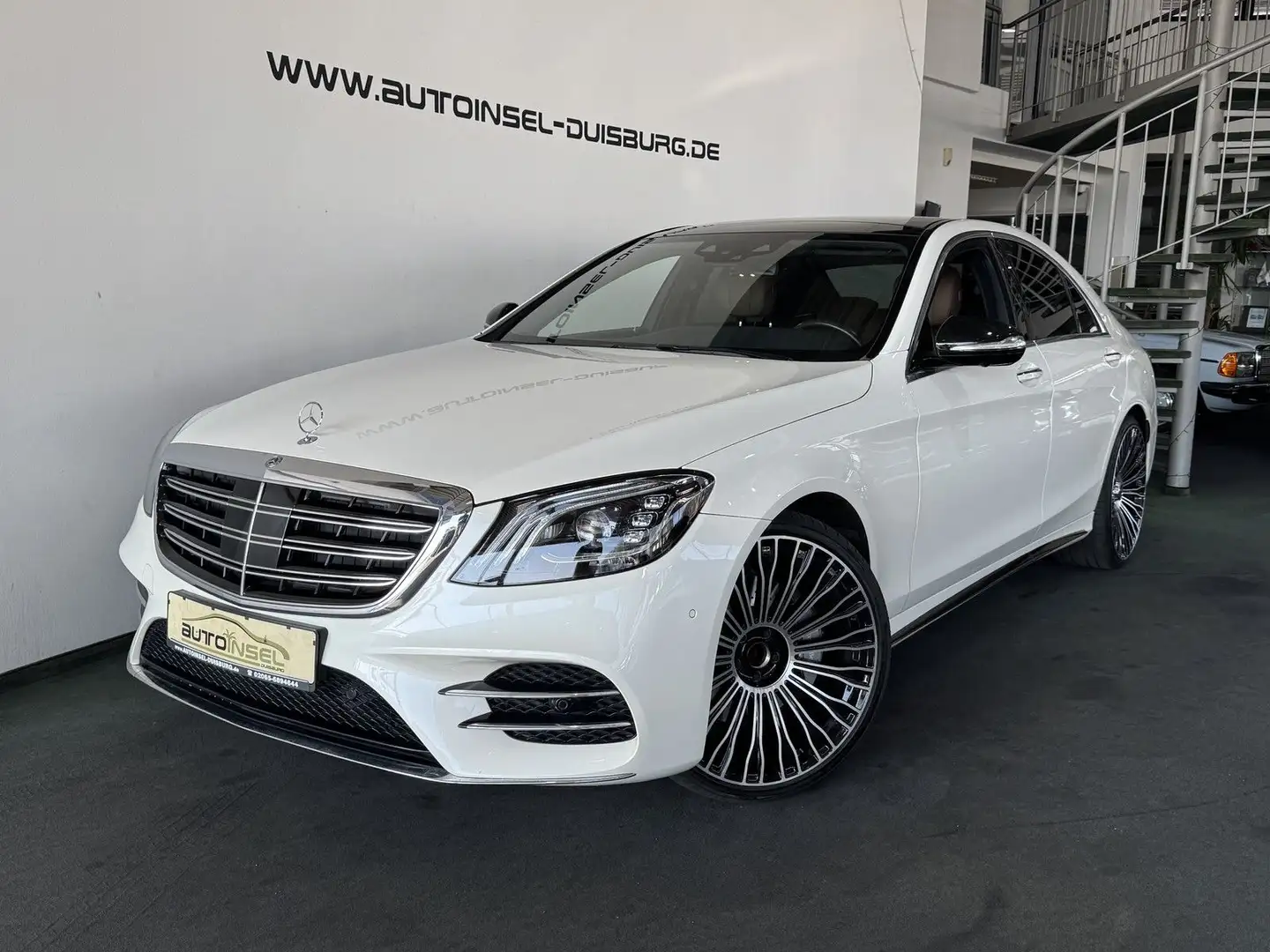 Mercedes-Benz S 400 d AMG Line Pano Burmester Luftfahrwerk 22" Bianco - 1