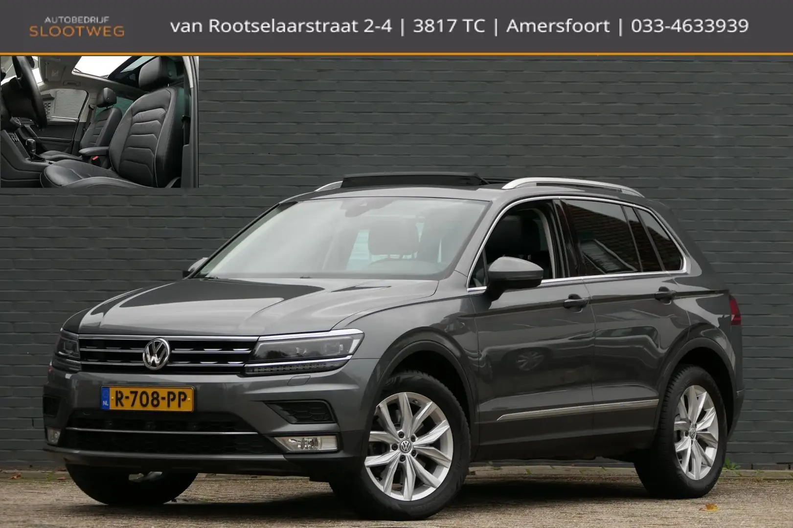 Volkswagen Tiguan 2.0TSI 4Motion Highline Leer | Panoramadak | Full Grijs - 1