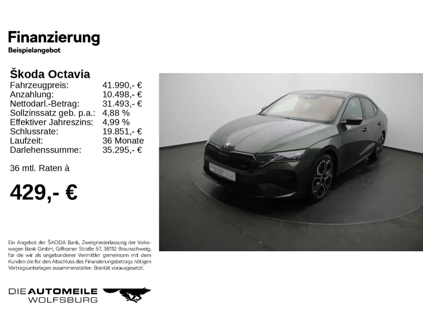 Skoda Octavia OCTAVIA RS TSI DSG RS Matrix/Navi/DAB Grün - 2
