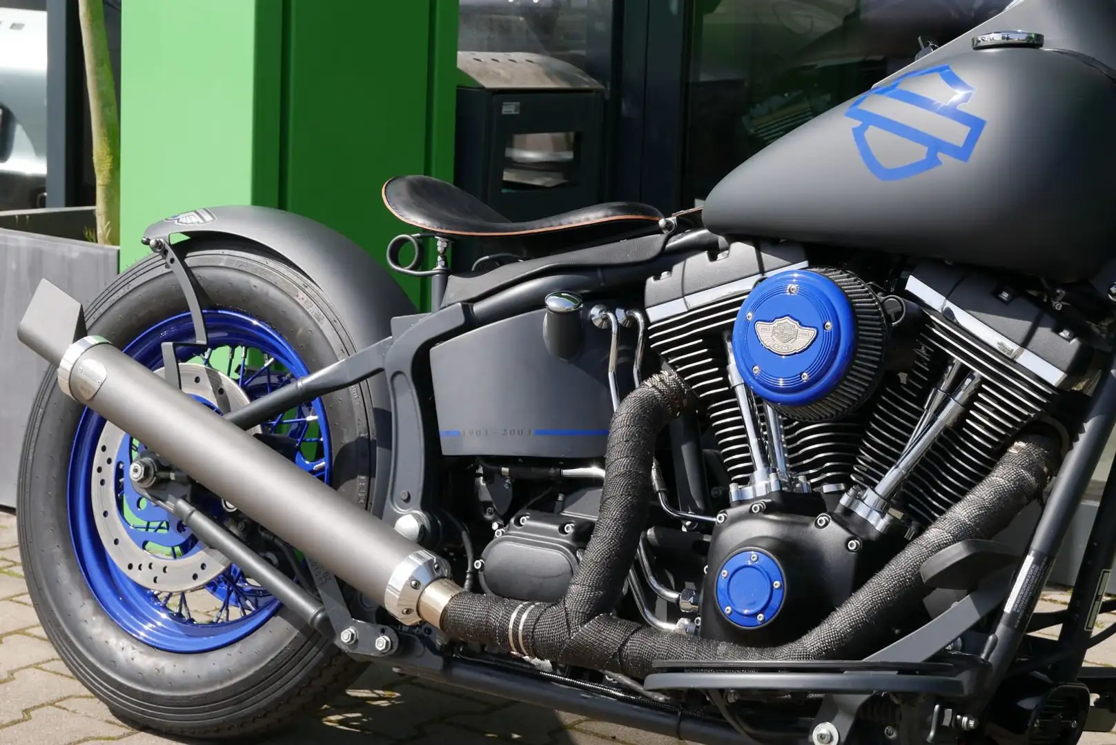 Harley-Davidson Softail FLSTCI Custom Umbau"MegaOptik"Neuwertig Black - 2
