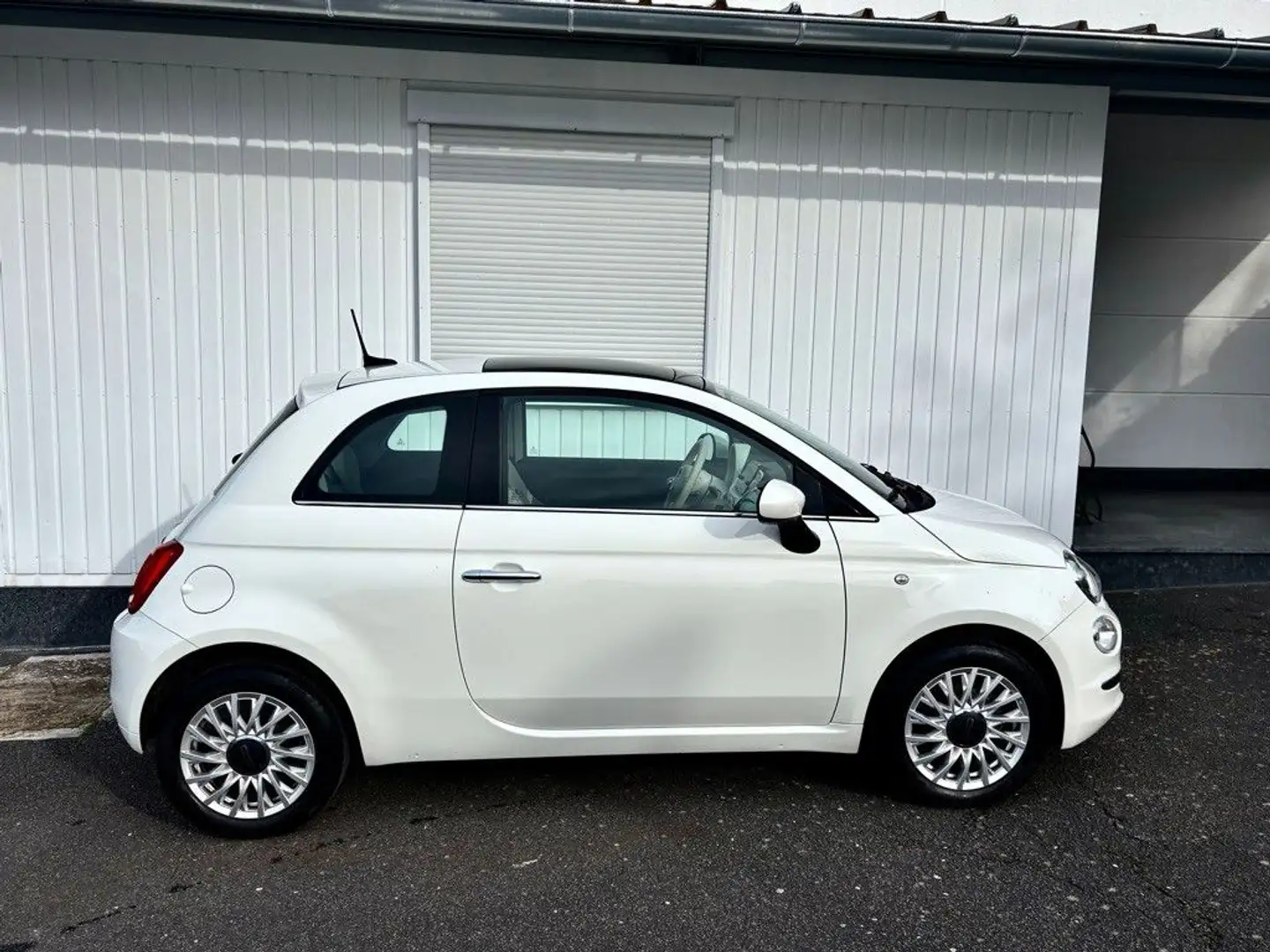 Fiat 500 1Hd Klima PDC Panoramadach Weiß - 2