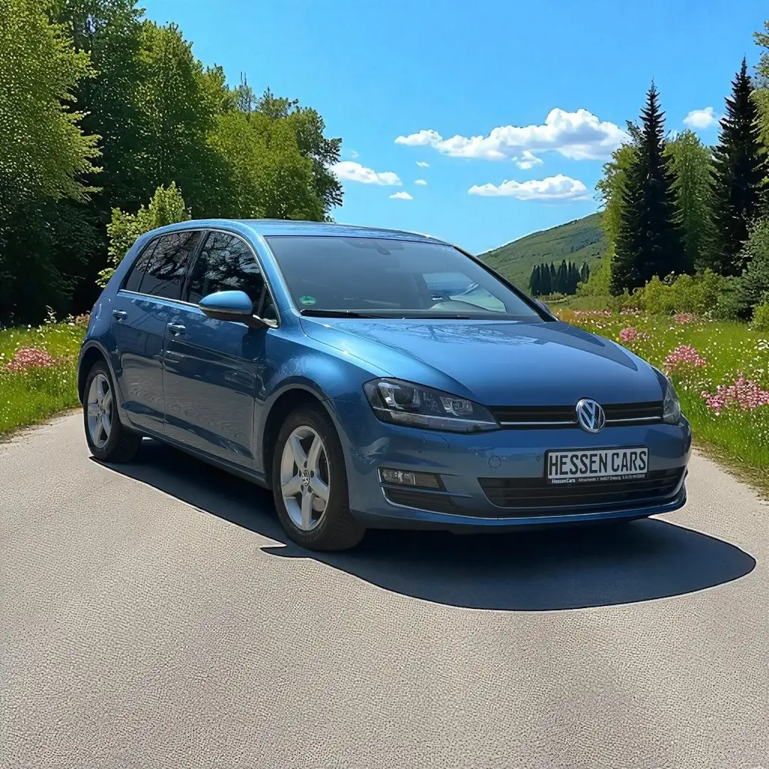 Volkswagen Golf 7 Highline BMT Bleu - 2