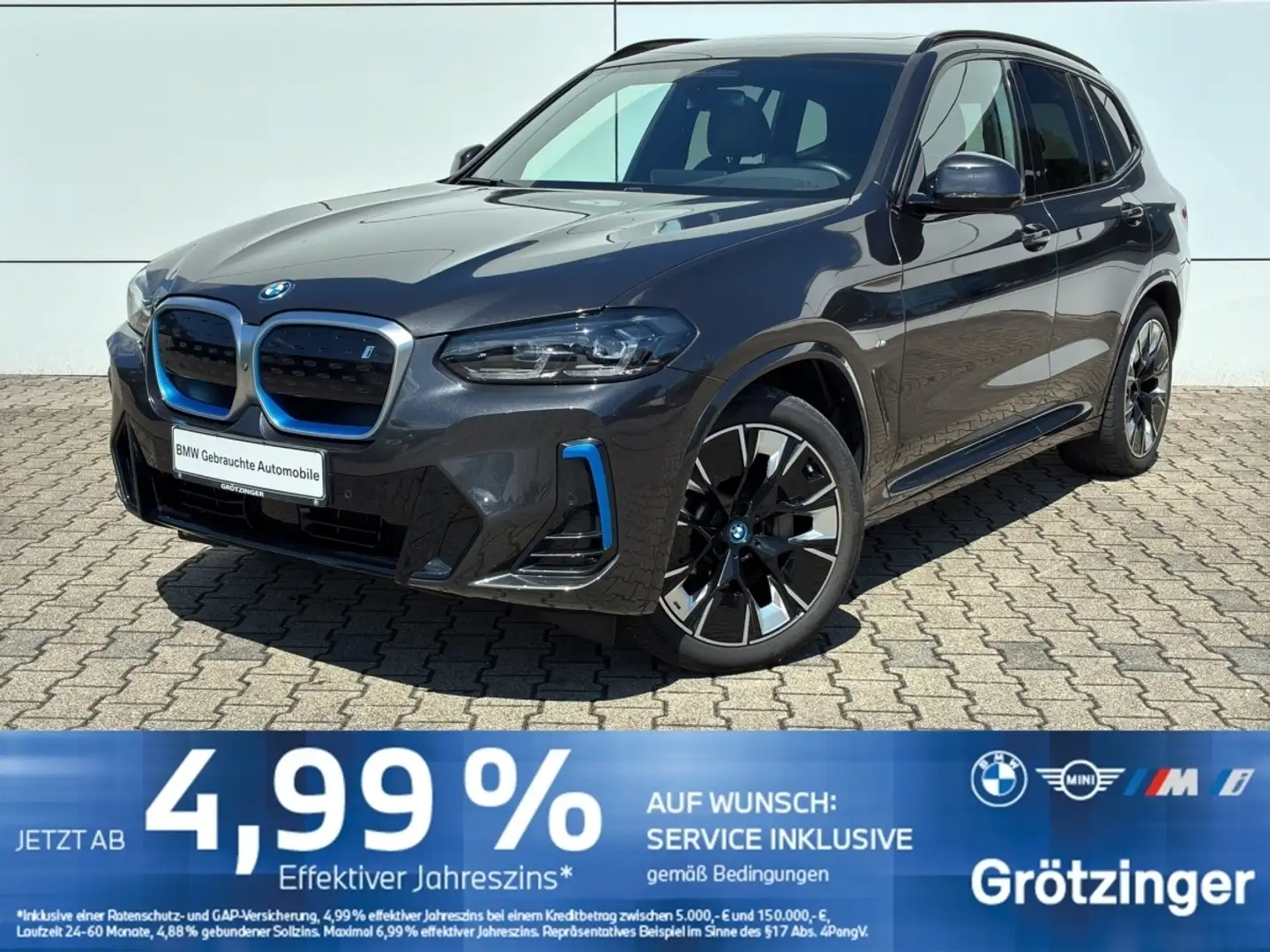 BMW iX3 M-Sport LED+AHK+SHZ+H&K+HUD+LiveCockpi Gris - 1